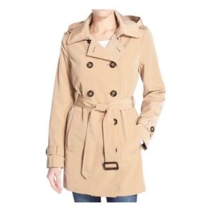 Calvin Klein trench coat with removable lining and hood